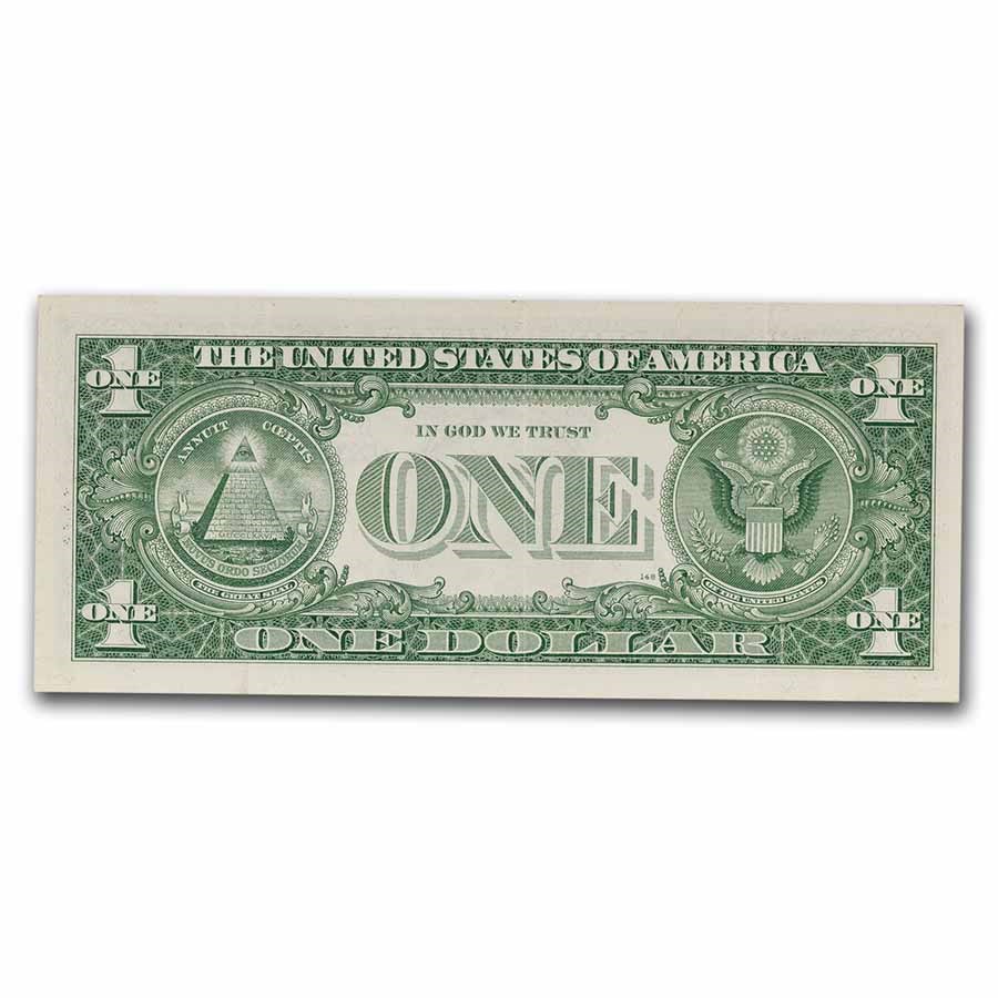 1957 $1 Silver Certificate Crisp Unc Mis Matched Serial Numbers